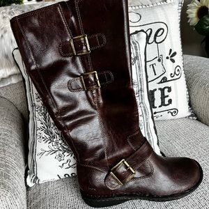 Virginia Dark Brown Wide calf Boots